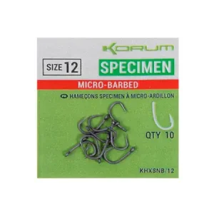 Korum Háčky Xpert Specimen Hooks - Micro Barbed 10ks - Bezpečná platba