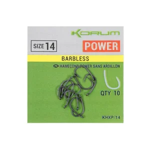 Korum Háčky Xpert Power Hooks - Barbless 10ks | Velmi oblíbený produkt