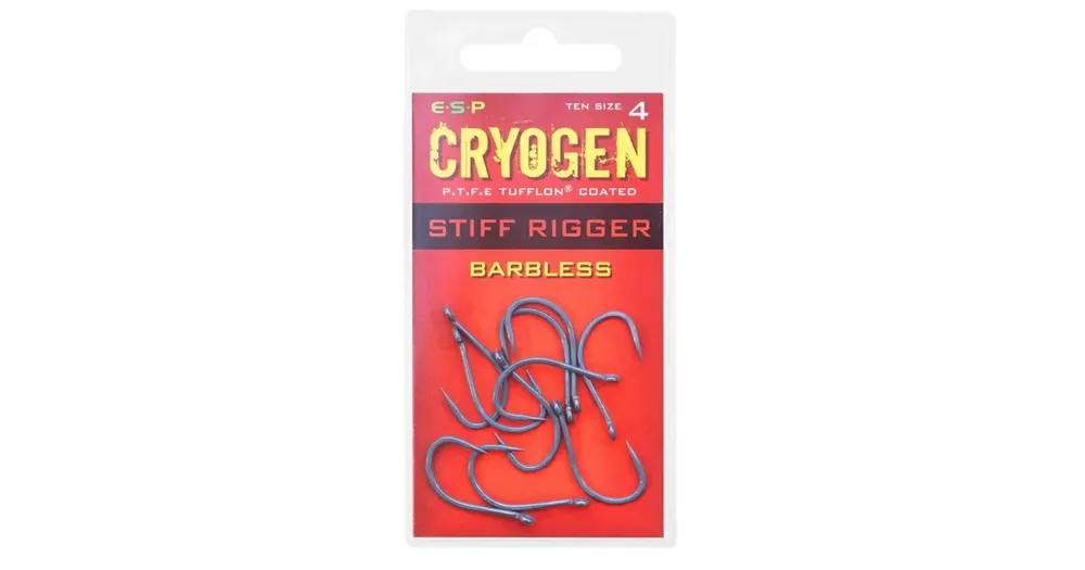 Pospěšte si | ESP háčky Cryogen Stiff Rigger Barbless vel. 4 10ks