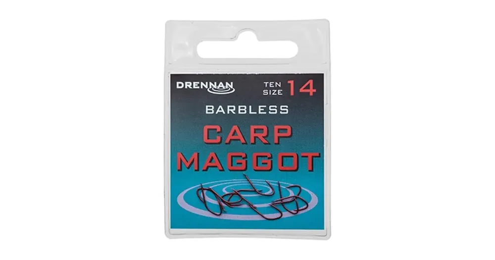Velmi žádaný produkt - Drennan háčky bez protihrotu Carp Maggot Barbless vel. 14