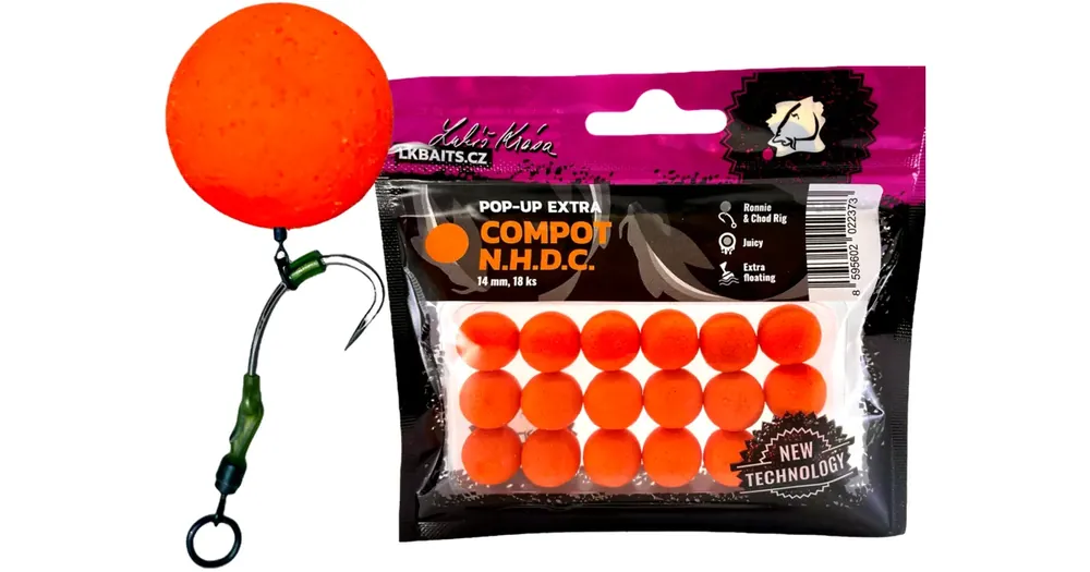 LK Baits Pop-up Extra Compot NHDC 18mm, 14ks - Ihned k objednání