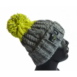 Kvalitní produkt - R-Spekt Kulich MAXI PomPom beanie šedý citron