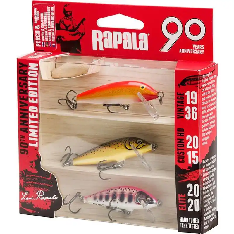 Prémiová kvalita | Rapala Wobler 90 Years Lure Kit Count Down 3ks
