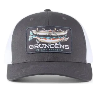 Grundéns Kšiltovka Drift Boat Trucker Charcoal/White O/S - Bezpečný nákup