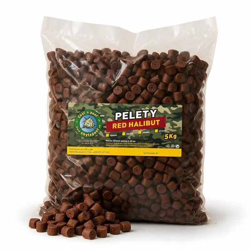 Využijte nabídku - Chyť a pusť Pelety RED Halibut 5kg
