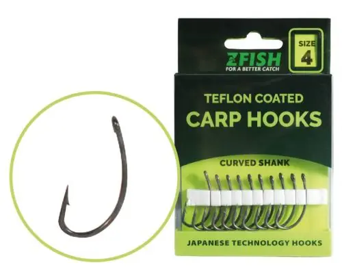 Nabídka - Zfish Teflonové Háčky Curved Shank