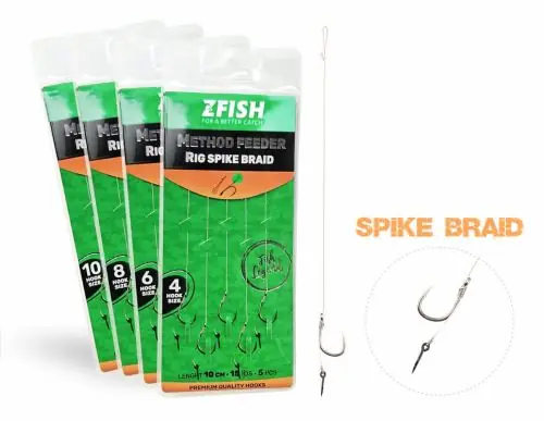 ZFISH Návazec Method Feeder Rig Spike Braid vel.4 | Výhodná koupě