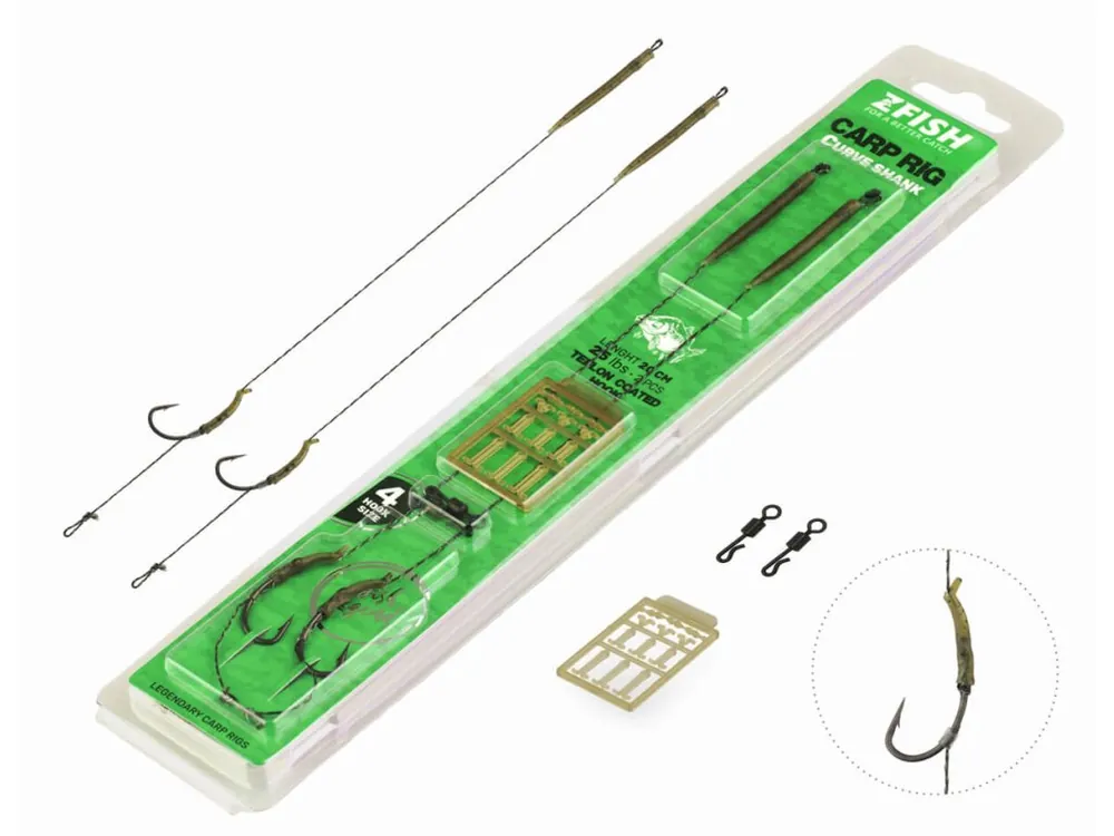 Ušetřete - ZFISH Návazec Curve Shank Carp Rig