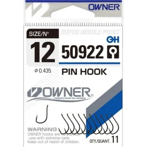 Objednat online - Háček Owner Pinhook s očkem, bal. 11ks, vel.12