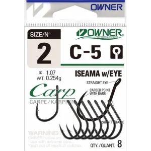 Háček Owner C-5 s očkem, bal. 15ks, vel.12 | Jen dnes