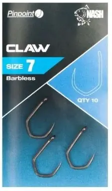 10ks - Háčky Nash Claw Barbless Velikost 5 - Velká sleva