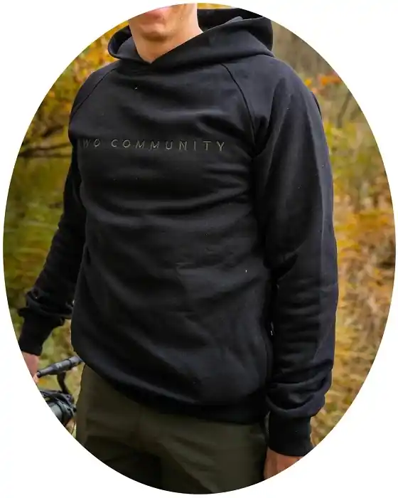 Mikina KWO Hoodie Essential Black Velikost XL - Expresní doručení
