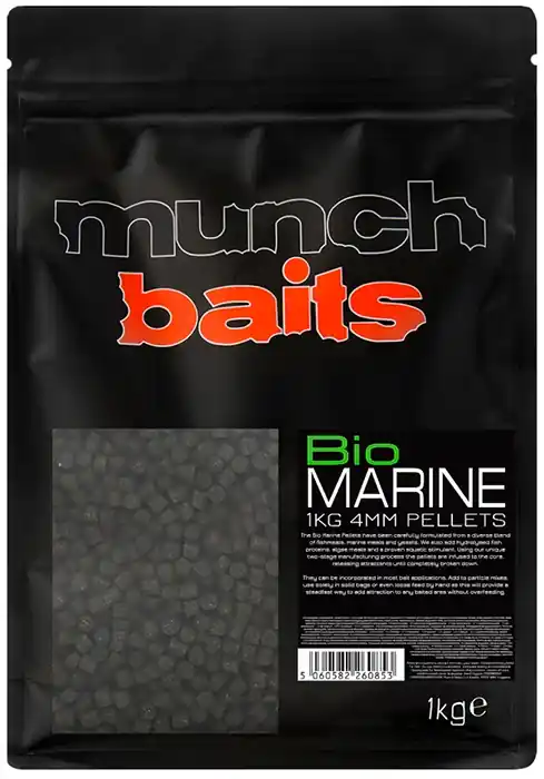 Pelety Munchbaits Bio Marine 4mm 1,0kg | Téměř vyprodáno