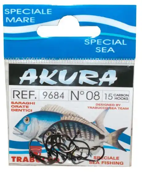 15ks - Mořské Háčky Trabucco Akura 9684 BN - Prodejní hit