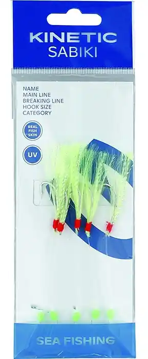 Návazec Kinetic Sabiki Mackerel Chartreuse/Crystal | Skladem