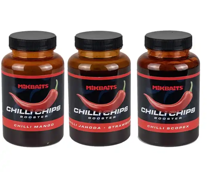 Zlevněno - Booster Mikbaits Chilli Chips 250ml Chilli Anchovy