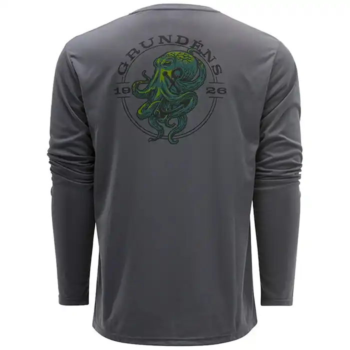 Tričko Grundéns Tech Tee LS Kraken Anchor Velikost S | Snížená cena