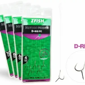 Zvýhodněná cena | 5ks - Návazec Zfish Method Feeder D-Rig Velikost 4