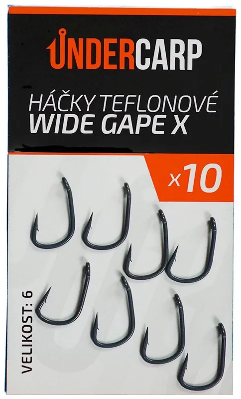 Velmi žádaný produkt | 10ks - Háčky UnderCarp Wide Gape X Velikost 6