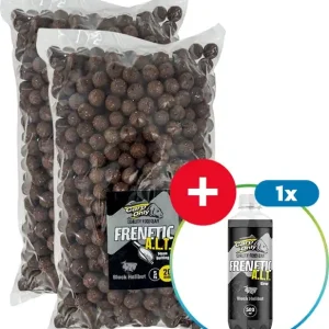 10kg Boilies Carp Only Frenetic A.L.T. Black Halibut 24mm + Booster ZDARMA - Zvýhodněná cena