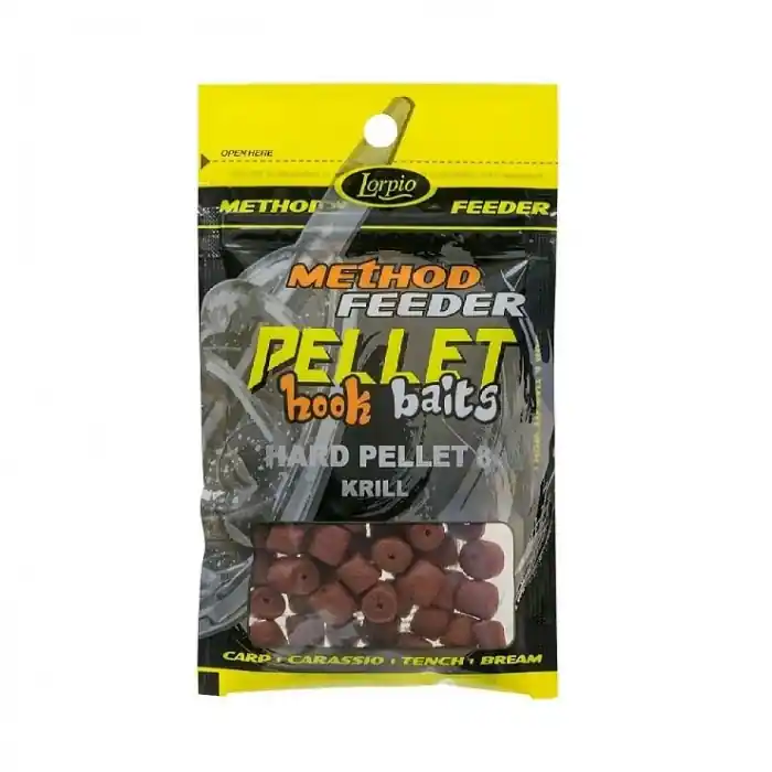 Pelety Lorpio Hook Baits Hard Pellet 8mm 25gr - Přímo z výroby