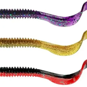 10ks - Gumová nástraha Savage Gear Rib Worm 9cm 3g Plum | Skladem