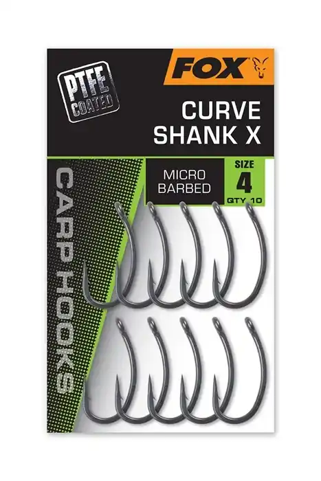 Téměř vyprodáno - 10ks - Háčky Fox Curve X Velikost 4