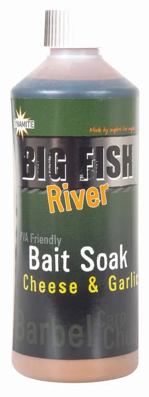 Booster Dynamite Baits Big Fish River Bait Soak 500ml Cheese Garlic | Velmi populární