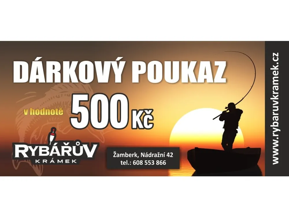 Objednejte nyní | Dárkový poukaz v hodnotě 500 Kč
