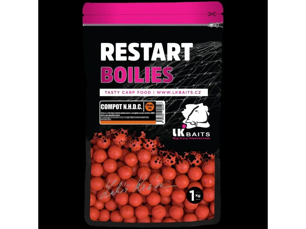 LK Baits ReStart Boilies Compot NHDC 1Kg/20mm | Extra sleva