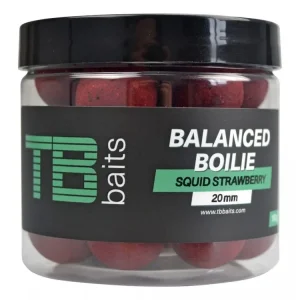 Akční cena | TB Baits Vyvážené Boilie Balanced + Atraktor GLM Squid Strawberry 100g