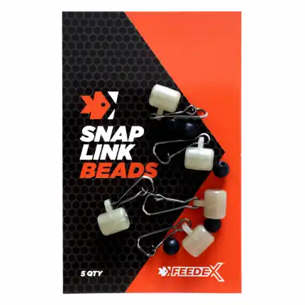 Novinka | FEEDER EXPERT montáže - Průjezdy s karabinkou Snap link Beads 5ks