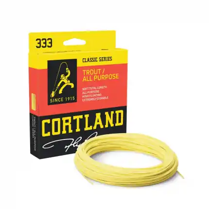 Cortland muškařská šnůra 333 Classic Trout All Purpose Freshwater Yellow - Tovární cena