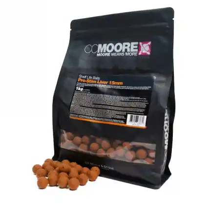 Zbývá pár kusů | CC Moore Pro-Stim Liver - Trvanlivé boilie 15mm 1kg