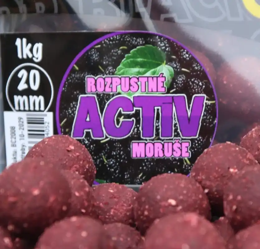 BLACK CARP Activ Boilies Moruše 20mm 1kg | Jen pár kusů