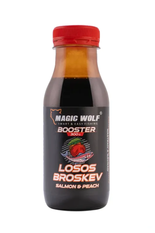 MAGIC WOLF Booster Losos Broskev 300g - Velká sleva