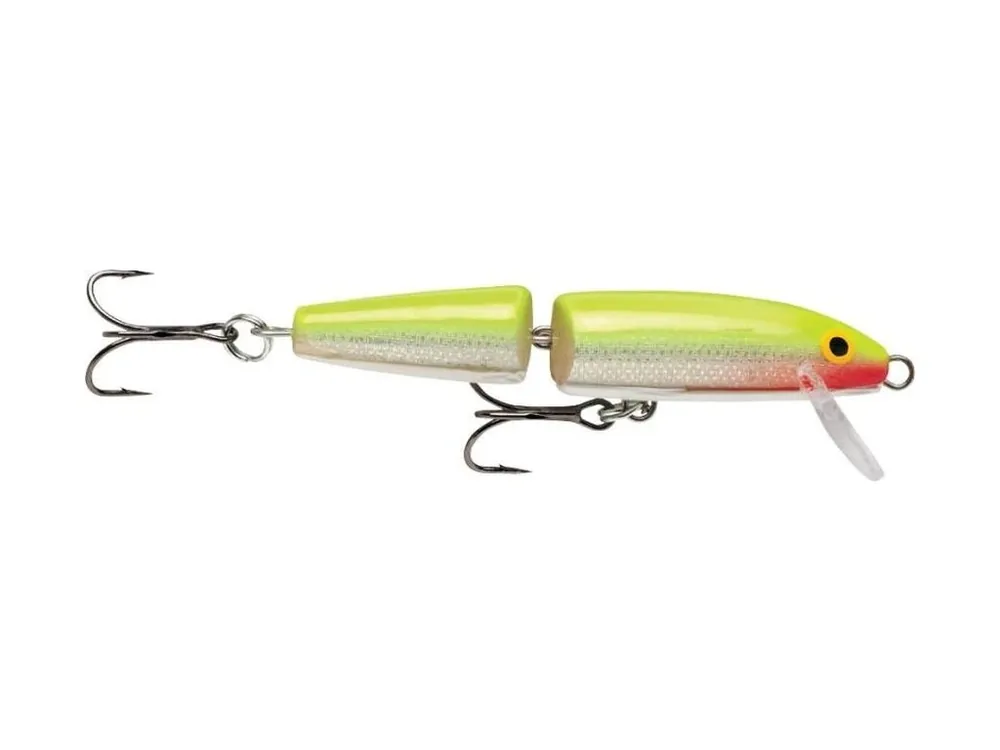 RAPALA Wobler Jointed Floating 7cm Silver Fluorescent Chartreuse - Jen dnes