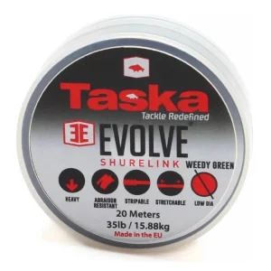 Návazcový Materiál TASKA Evolve Shurelink Zelený 20m Nosnost 35lb | Nyní k dispozici