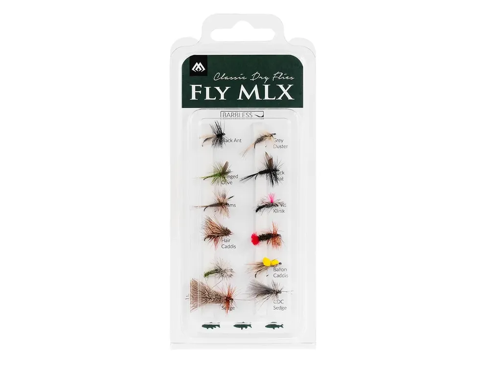 Mikado Sada mušek Dry Flies Barbless | Do košíku