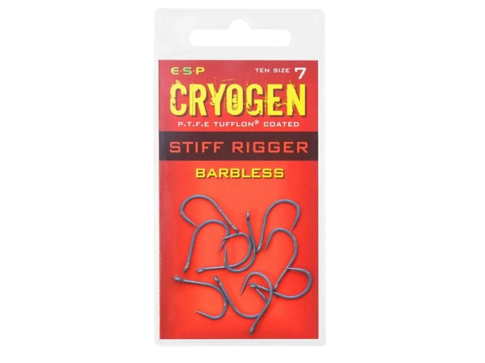 Oblíbený produkt | ESP Háčky Cryogen Stiff Rigger Barbless 10ks