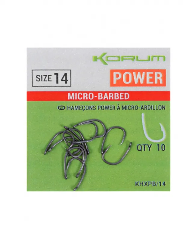 Korum Háčky Xpert Power Hooks - Barbed vel. 6 | Velmi oblíbený produkt