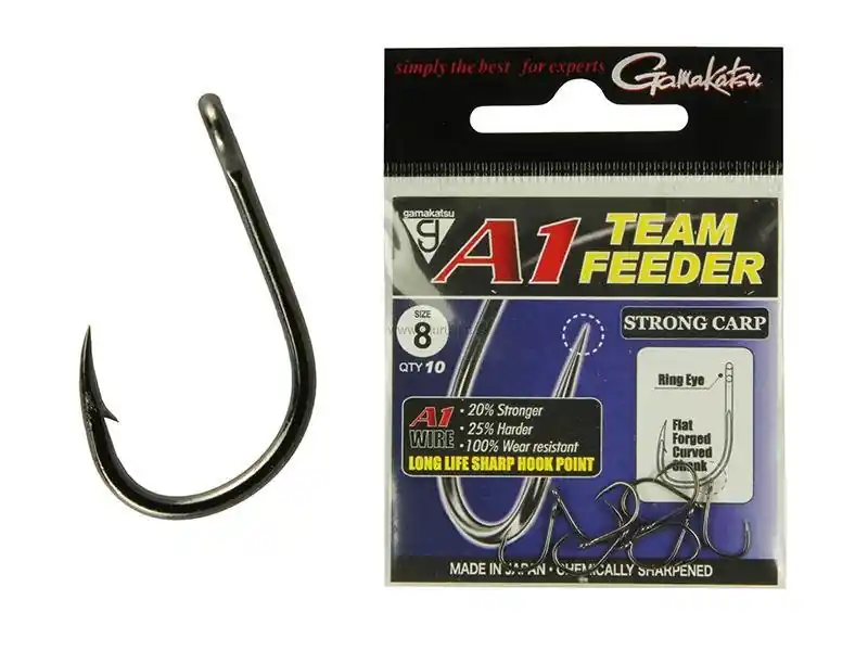 Gamakatsu Háčky A1 Team Feeder Hooks Strong Carp vel. 12 - K objednání