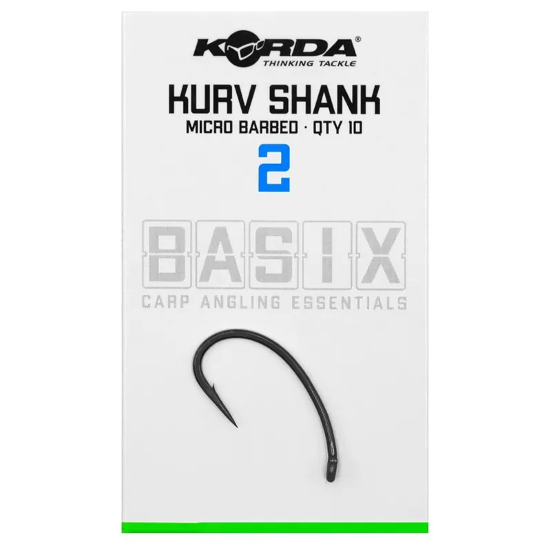 Korda Háčky Basix Kurv Shank Micro Barbed vel. 2 | Velká sleva