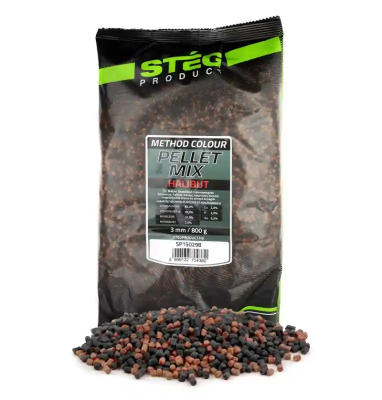 Stég Pellet mix 3mm 800g - Halibut | Sleva navíc